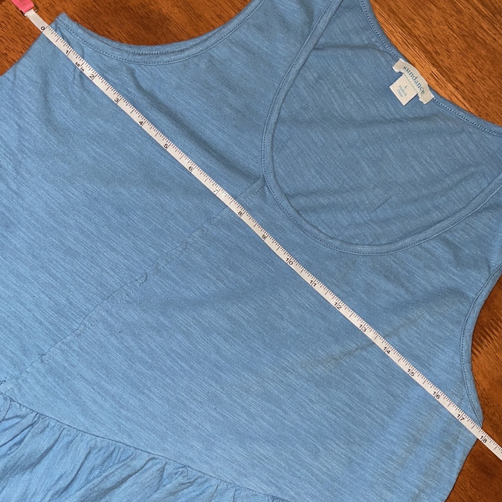 Sundance Dusty Blue Ruffle Tank - Picture 6 of 7
